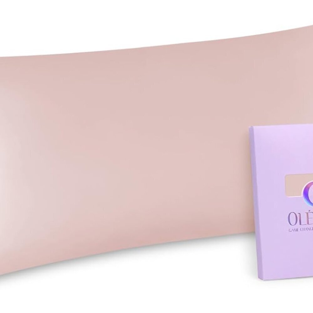 Silk Body Pillowcase 20x54 Light Pink Hair Care